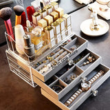 Flannel jewellery and cosmetic storage