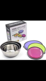 3 pcs steel bowl set