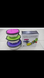 3 pcs steel bowl set