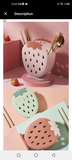Strawberry spoon holder