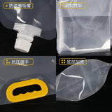 Transparent plastic spout pouch