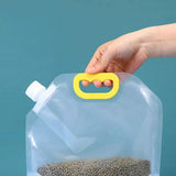 Transparent plastic spout pouch
