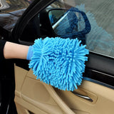 Microfibre cleaning gloves