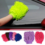 Microfibre cleaning gloves