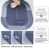 Super absorbent bathroom mat