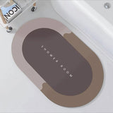 Super absorbent bathroom mat