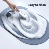 Super absorbent bathroom mat