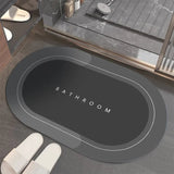 Super absorbent bathroom mat