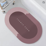 Super absorbent bathroom mat
