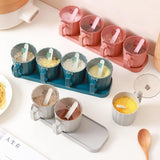 Multi Grid Kitchen Seasoning Set With Spoons