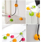 6 Pcs Self Adhesive Silicone Cable Clips