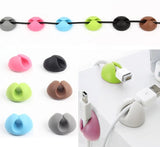 6 Pcs Self Adhesive Silicone Cable Clips