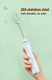 Electric Milk Frother Egg Beater Rechargeable