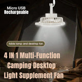 Mini Portable Fan With Led Light