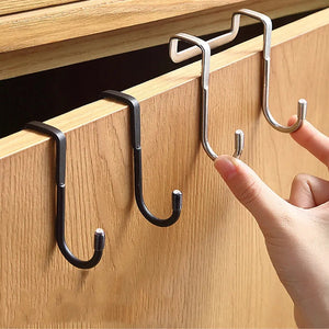 S-shaped Cabinet Double Hook Organizer