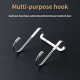 S-shaped Cabinet Double Hook Organizer