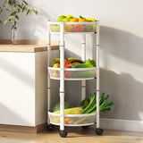Three-tier Foldable Kitchen Trolley
