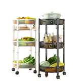 Three-tier Foldable Kitchen Trolley