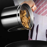 Premium Stainless Steel Oil Filter Pot with Fine Mesh Strainer