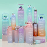 3pcs sports water bottle